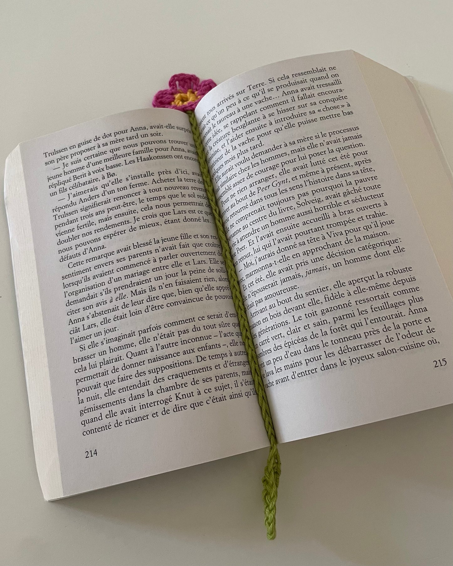 Modèle marque page fleur