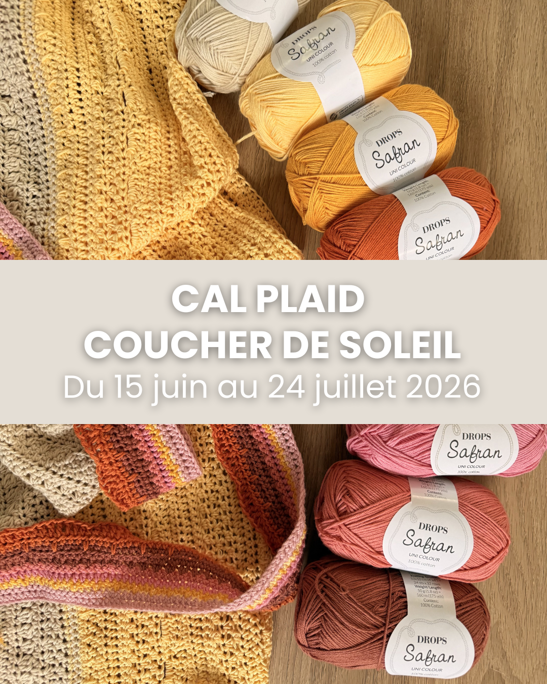 CAL Crochet Coucher de soleil
