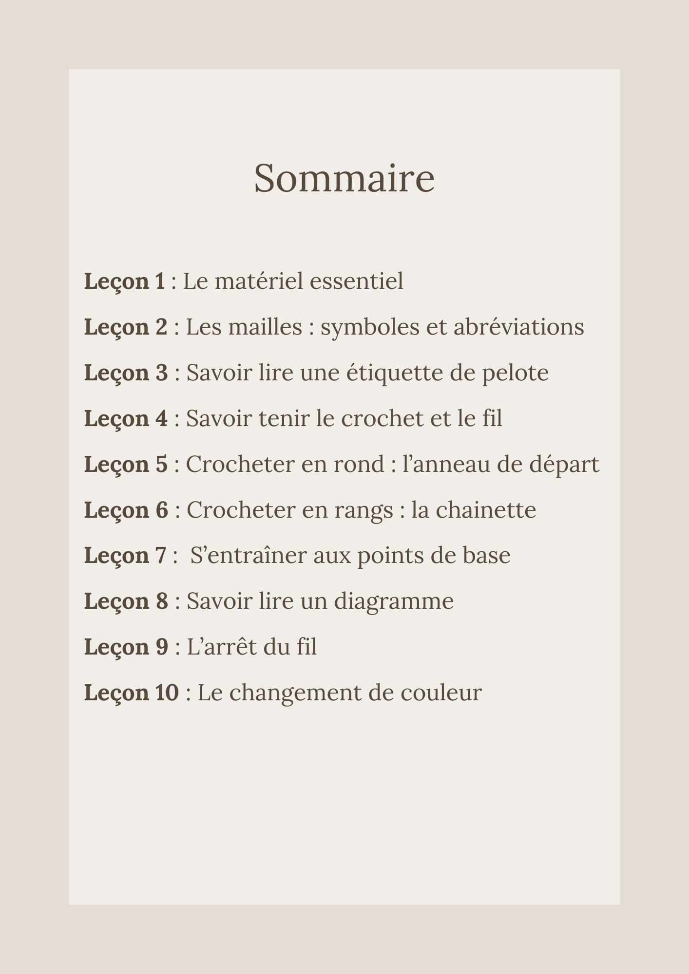 Ebook 10 jours pour apprendre les bases du crochet